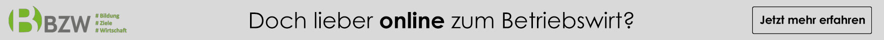 Werbebanner: Doch lieber online zum Handelsfachwirt? Online-Abendkurs – perfekt für deine Life-Learn-Work-Balance! BZW - Jetzt mehr erfahren. Die Website von BZW wird in einem neuen Fenster geöffnet.